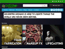 Tablet Screenshot of decimateddesigns.com